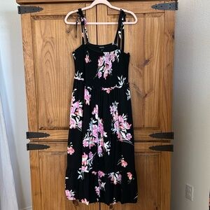 Torrid Size 1 Black Floral Dress